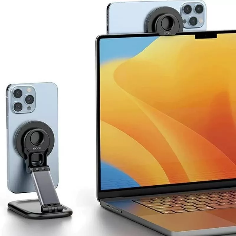 Magnetinis stovas SODI BM-310 juodas MagSafe mobiliems įrenginiams
