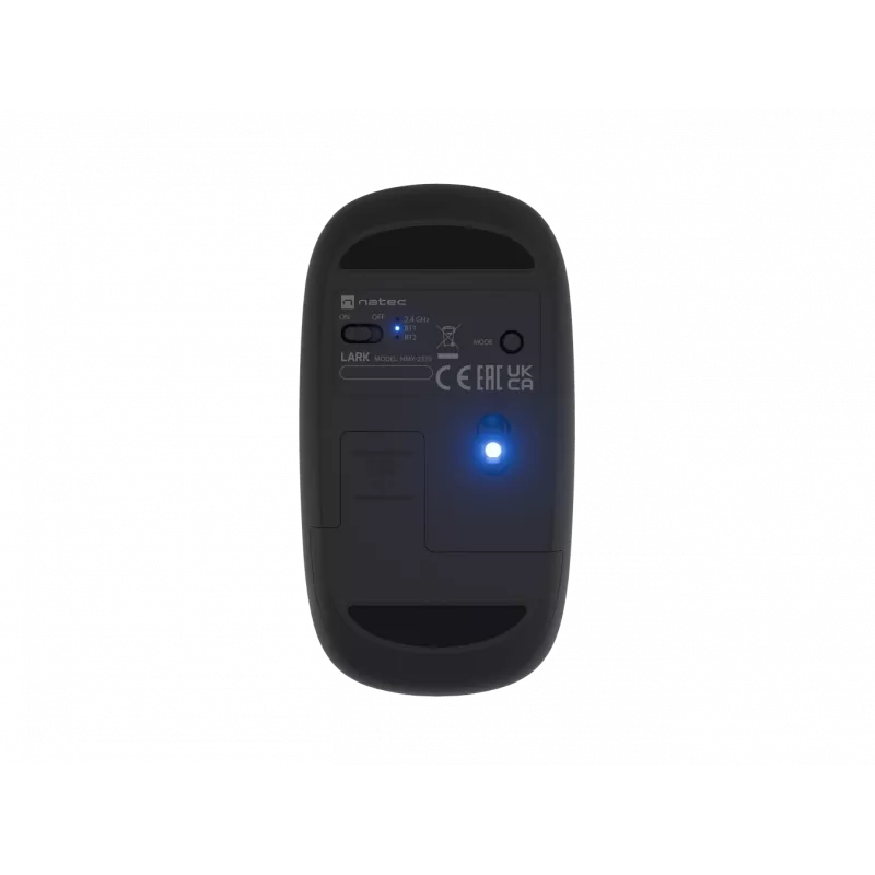 Natec pelė | Lark | Belaidė | 2,4 GHz, Bluetooth | Antracitinė