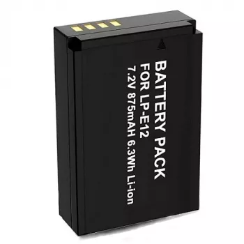 Pakartotinai įkraunama kameros baterija extra digital LP-E12 7,2 V 875 mAh