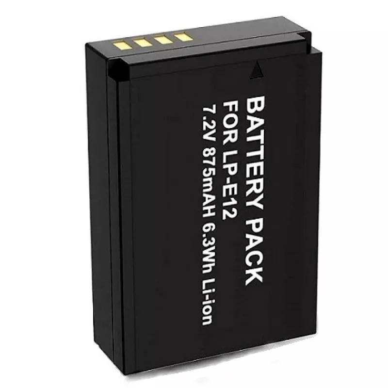 Pakartotinai įkraunama kameros baterija extra digital LP-E12 7,2 V 875 mAh
