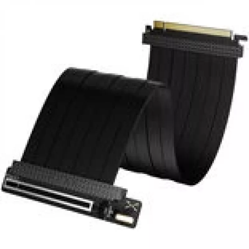 PCIe 5.0 x16 prailginimo kabelis TRYX 200mm, juodas