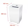 Popieriaus smulkintuvas HSM Pure 630 dalelių pjovimas 31 cm 700 W baltas