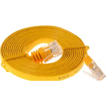 Helos CAT 6 5m tinklo kabelis geltonas Cat6 U/UTP RJ-45