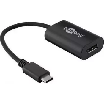 Goobay 38530 Kabelio sąsajos adapteris USB-C DisplayPort juodas (38530)