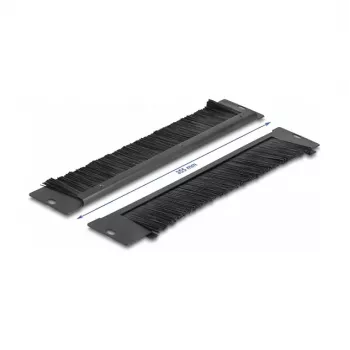 Šepečio plokštė DeLOCK 66293 universali 350 x 55 mm juoda