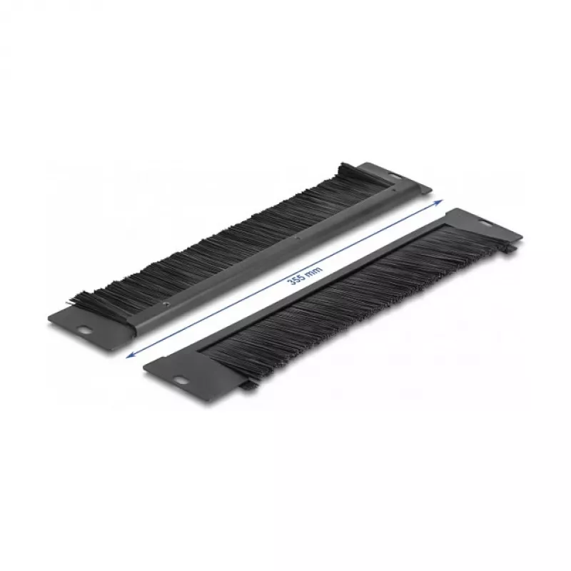 Šepečio plokštė DeLOCK 66293 universali 350 x 55 mm juoda