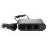 Automobilinis USB įkroviklis SAVIO SA-024 — universalus mobiliesiems įrenginiams, įėjimas 12–24 V, išėjimas 5 V, juodas, skirtas cigarečių uždegimo lizdui