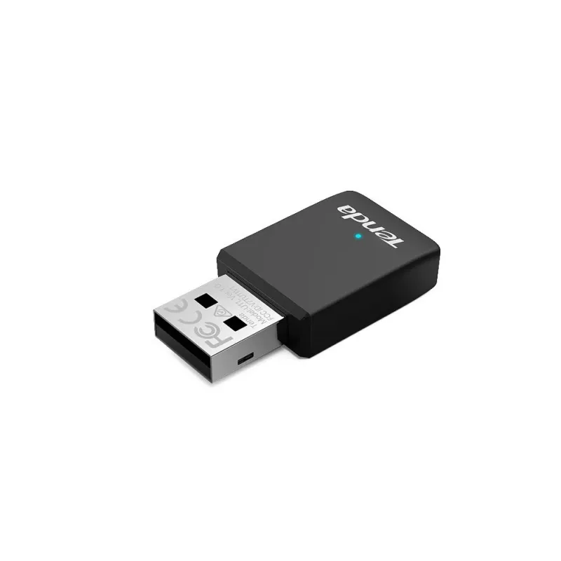 USB Wi‑Fi 6 adapteris TENDA U11 – Dviejų juostų 2,4/5 GHz, 600 Mbit/s, USB, juodas