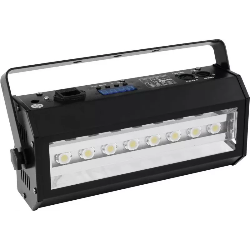 Stroboskopas EUROLITE Strobe COB PRO 8x20W DMX, 8 x 20W COB šviesos diodai, DMX valdymas