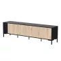 Cama MERCI RTV spintelė 200 x 40 x 54 cm juodas/ąžuolas artisan