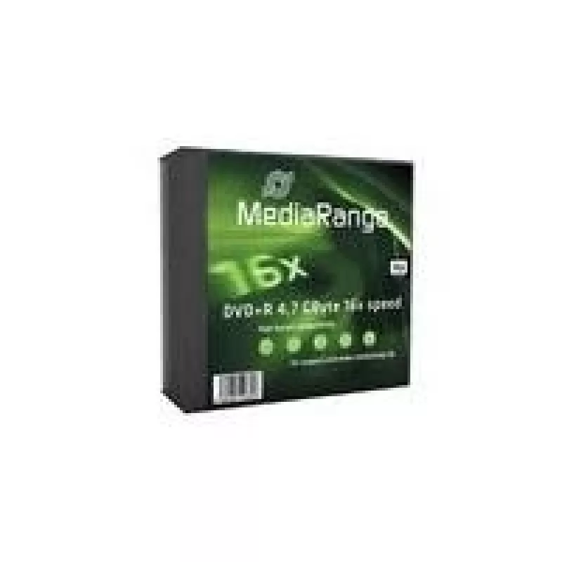 MediaRange - 5 x DVD+R - 4,7GB (120 min.) 16x - plonas dėklas (MR419)