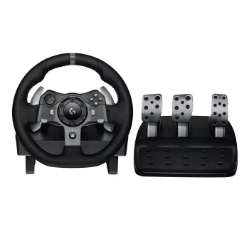 Logitech G920 Driving Force lenktynių vairas su pedalais, skirtas Xbox One ir PC, USB, juodas (941-000123)