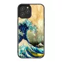 Apsauginis telefono dėklas iKins, skirtas „Apple iPhone 12 Pro Max“, su „Great Wave“ dizainu