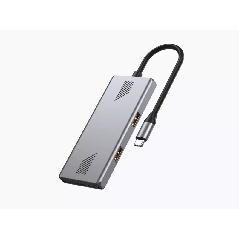 Gembird USB šakotuvas, 4 prievadų, USB 3.2 Gen 2 Type-C, su 4x Type-A ir Type-C prievadais