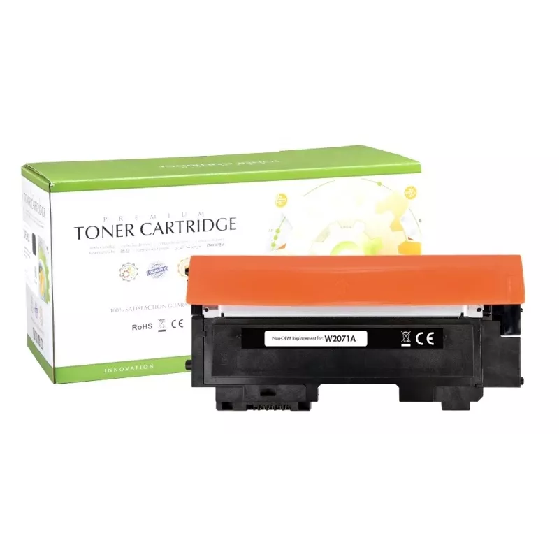 Suderinama Static Control HP 117A (W2071A) tonerio kasetė, Žydra
