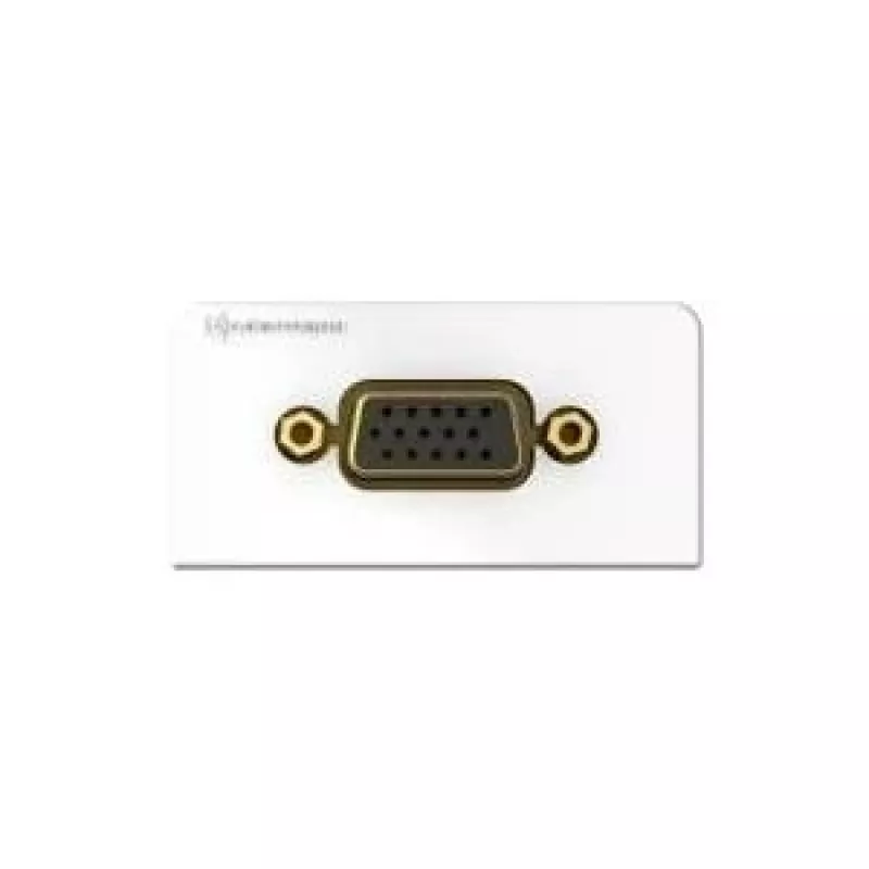 Kindermann 7456000501 VGA baltas kištukinis lizdas (7456000501)