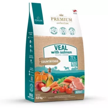 POKUSA Premium Selection su veršiena ir lašiša Adult - sausas šunų maistas - 12kg