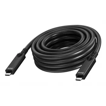 Vision – USB kabelis – 24 kontaktų USB-C (V) į 24 kontaktų USB-C (V) – USB 3.2 Gen 1 / DisplayPort 2.1 – 3 A – 10,0 m – aktyvusis optinis kabelis (AOC), USB maitinimo tiekimas (60 W), palaiko 4K 60