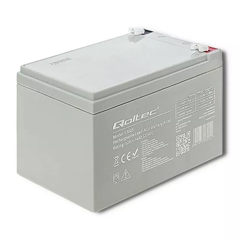 Qoltec 53045 AGM baterija 12V 14Ah