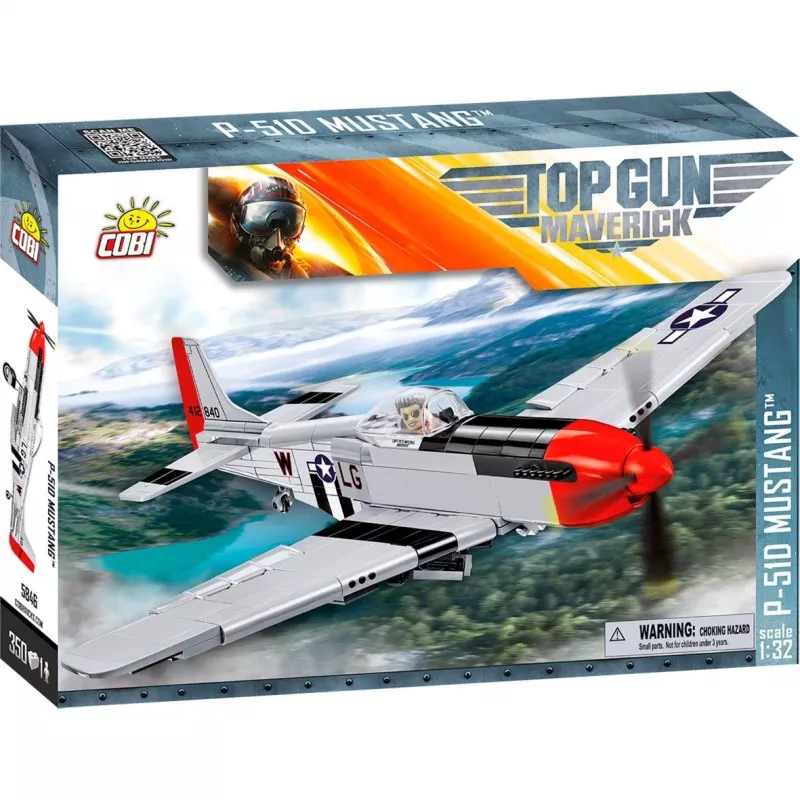 Top Gun Maverick P51D Mustang, konstrukcinis žaislas, mastelis 1:32