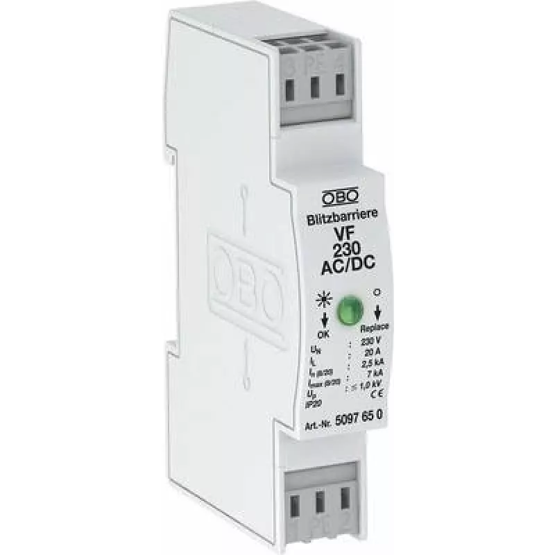 Apsauga nuo žaibo VF230-AC/DC matavimo ir valdymo apsauga (5097650)