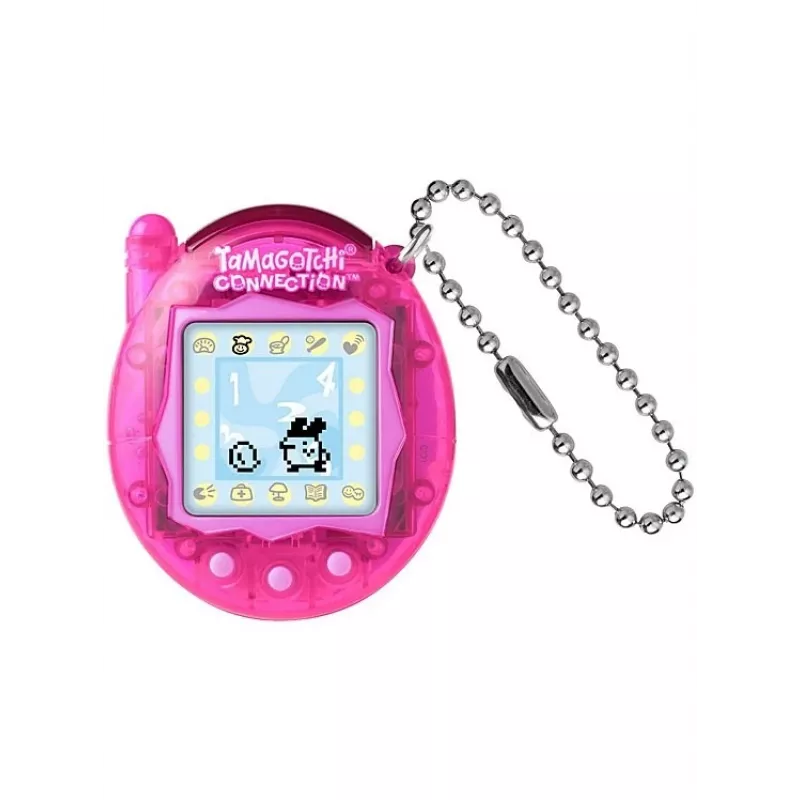 Rankinis virtualus augintinis Bandai Tamagotchi Connection — permatomai rožinis