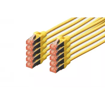 Tinklo kabelis Digitus CAT 6 S/FTP RJ-45 3 m geltonas