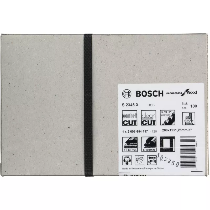 Siaurpjuklės peilis Bosch S 2345 X Aukštos anglies plienas 20 cm