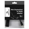 Gembird A-MDPM-HDMIF-02 vaizdo kabelio adapteris Mini DisplayPort HDMI A tipo (standartinis) juodas