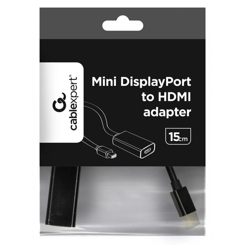 Gembird A-MDPM-HDMIF-02 vaizdo kabelio adapteris Mini DisplayPort HDMI A tipo (standartinis) juodas