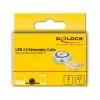 Ištraukiamas laidas DeLOCK USB 2.0 2 viename Type-A į Micro-B ir USB-C™
