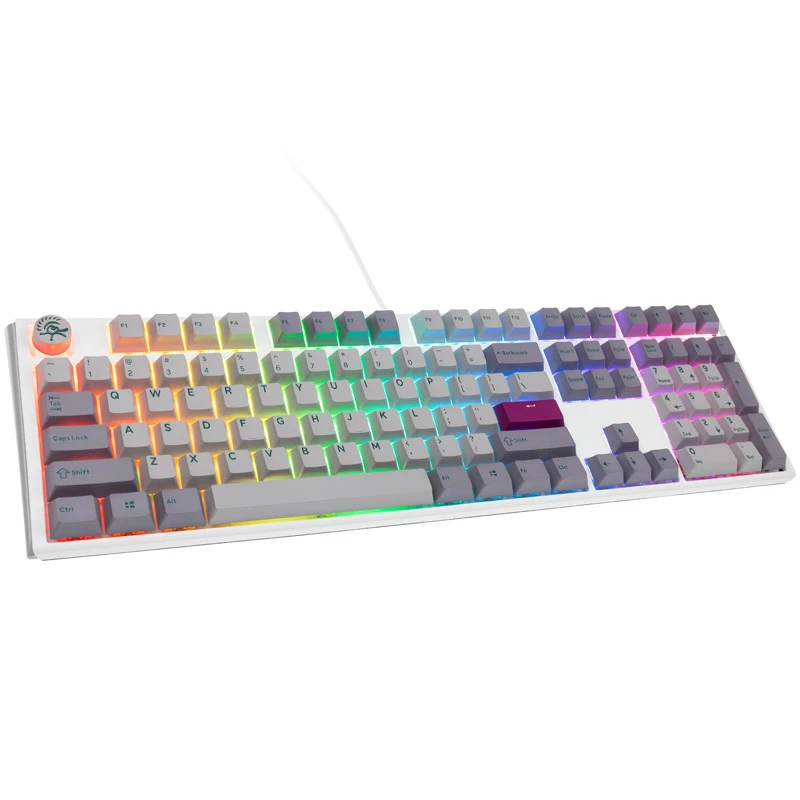Ducky One 3 klaviatūra, skirta žaidimams, USB, pilka
