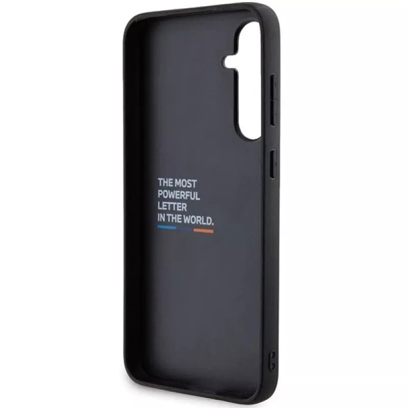 BMW | BMHCS23FE22NBCK | Užpakalinis dangtelis | Samsung | Galaxy S23 FE | Oda anglis | Juoda