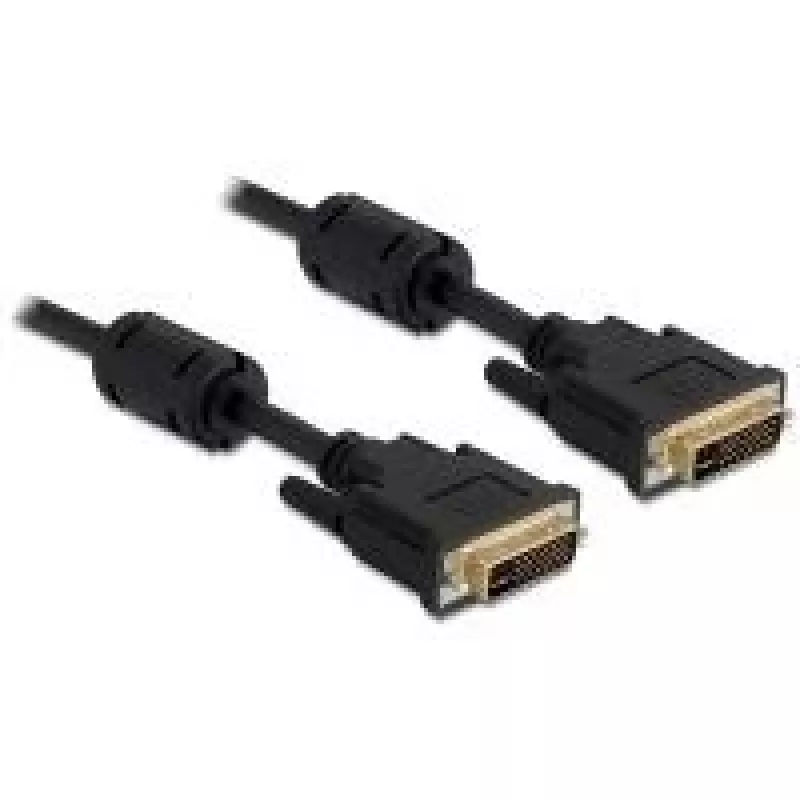 DVI laidas DeLOCK 24+5 kištukas į DVI 24+5 kištukas 3 m juodas