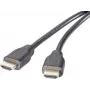 SpeaKa Professional HDMI Connection Cable 3.00 m Audio Return Channel, auksu dengti kištuko kontaktai, juoda [1x HDMI kištukas - 1x HDMI kištukas] (SP-8821980)