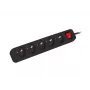 Maitinimo ilgintuvas Lanberg PS1-05E-0300-BK 3 m 5 AC lizdai Vidinis Baltas