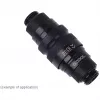 Jungtis Alphacool 17440 — žalvarinė kompiuterinio aušinimo jungtis, juoda, 32×86×32 mm