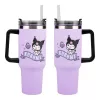 Paladone Hello Kitty Kuromi 900ml izoliuotas puodelis ir šiaudelis