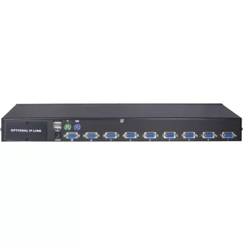 Inter-Tech KVM AS-9108DU stovo montavimo juodas klaviatūros/vaizdo/pelės (KVM) jungiklis (88887233)