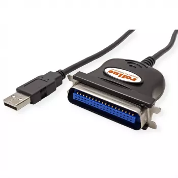 ROLINE 12.02.1092 kabelio adapteris IEEE 1284 USB-A juodas (12.02.1092)