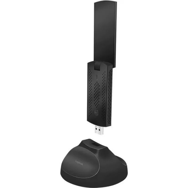 LogiLink WL0247 - belaidis - USB - WLAN - Wi-Fi 5 (802.11ac) - 1300 Mbit/s - Juoda