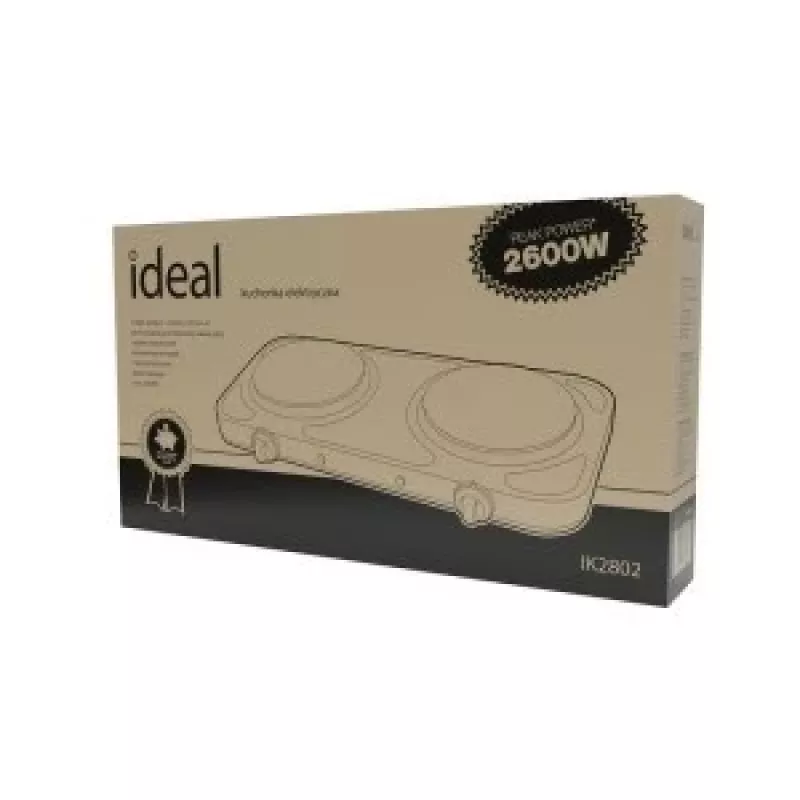 IDEAL 2 plokščių elektrinė viryklė, maks. galia 2600 W