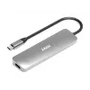 Sąsajos šakotuvas Port Designs 900162 USB Type-C — USB Type-C išvestis, 3840x2160@60Hz, 20V/5A įvestis, 117×34×13 mm, sidabrinis