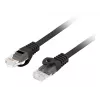 Tinklo kabelis Lanberg PCU6-10CU-0200-BK Cat6 U/UTP RJ-45 tiesusis 2 m juodas