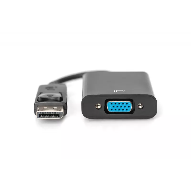 Assmann DisplayPort adapterio kabelis. DP - HD15 M/F. 0,15 m. su užraktu. DP 1.1 suderinamas. UL. juodas. be ekranavimo. 32AWG (AK-340410-001-S)