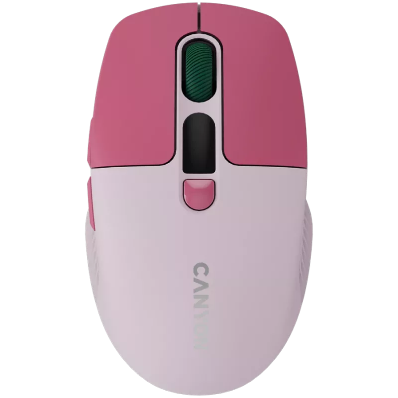 Canyon MW-26 - 2in1 belaidė optinė pelė Bluetooth / 2,4 GHz - tyli - rožinė