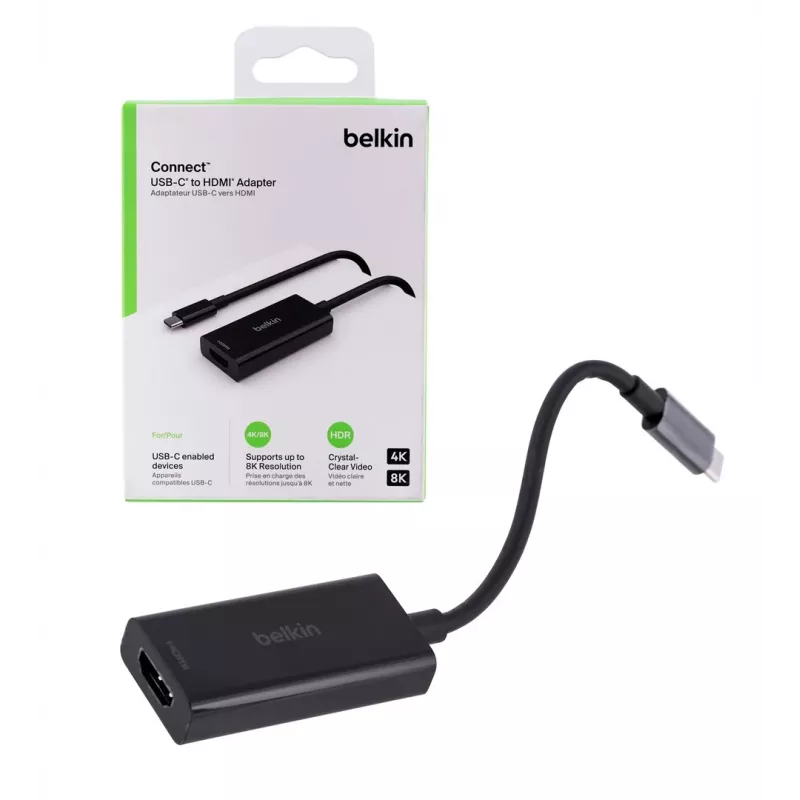 Belkin AVC013BTBK vaizdo kabelio adapteris HDMI A tipo (standartinis) USB-C juodas
