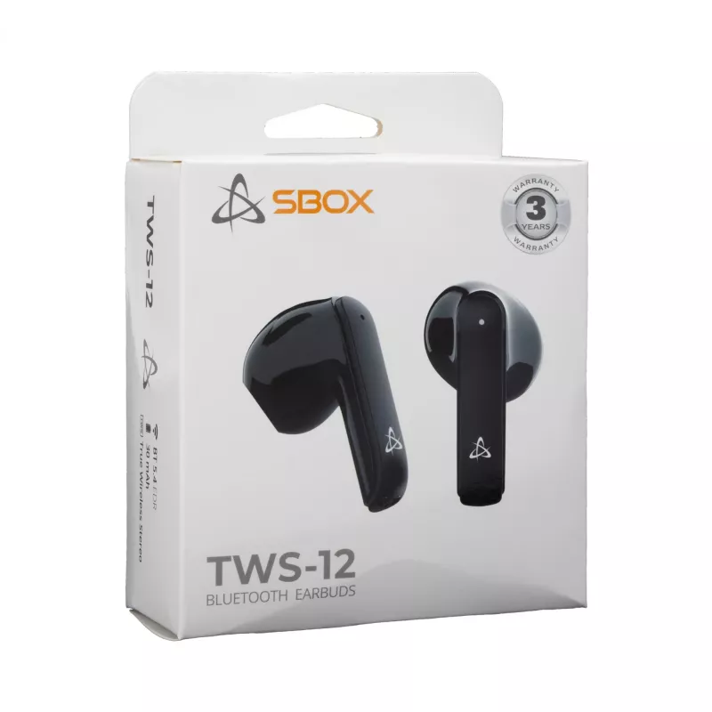 Ausinės SBOX EB-TWS12 Juoda