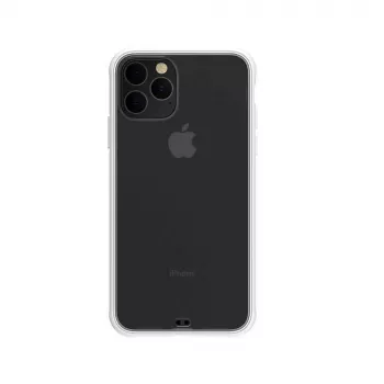 Apsauginis telefono dėklas Devia Soft Elegant, atsparus smūgiams, skirtas iPhone 11 Pro Max, baltas, minkštas liesti, amortizuojantis