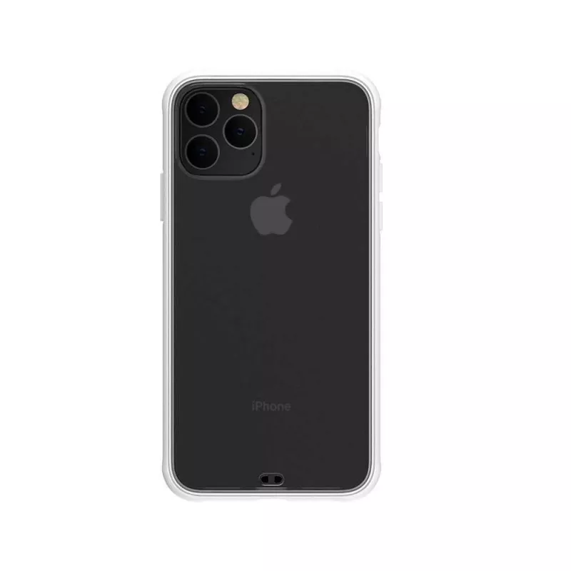 Apsauginis telefono dėklas Devia Soft Elegant, atsparus smūgiams, skirtas iPhone 11 Pro Max, baltas, minkštas liesti, amortizuojantis